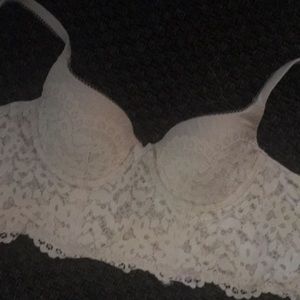 Victoria’s Secret white lace Demi